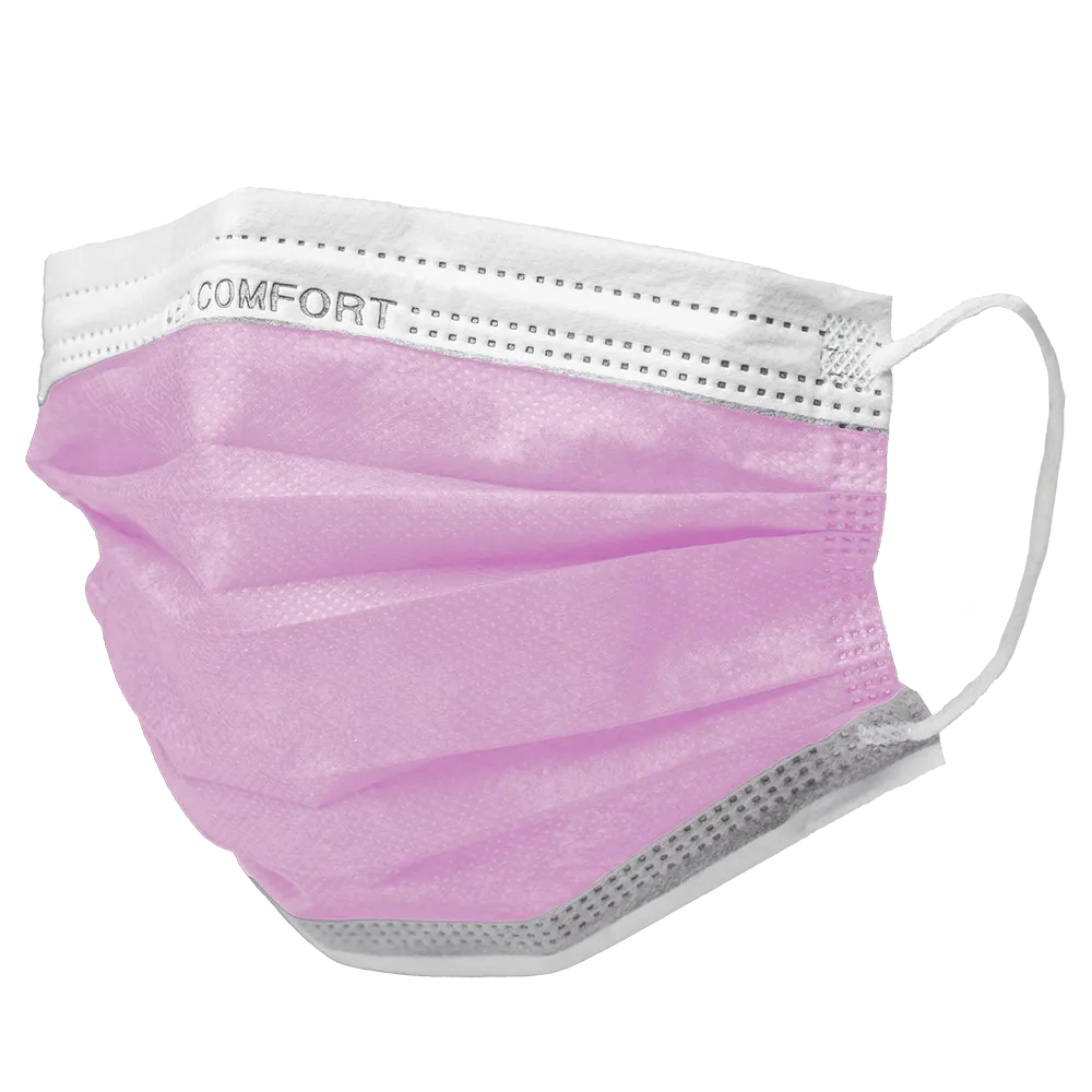 OP Maske, pink, Typ IIR, Med-Comfort: Vlies Mundschutz als medizinische Maske kaufen.