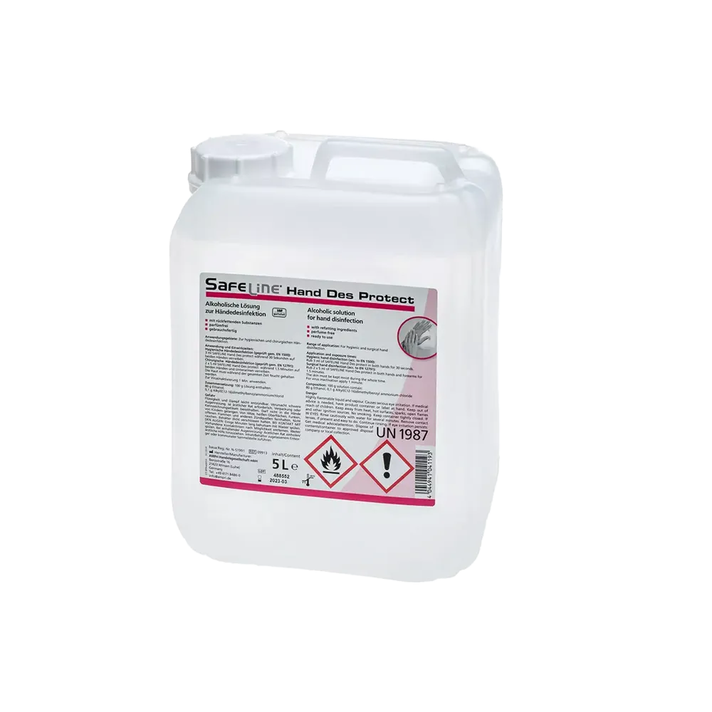 Händedesinfektion, 5 l, Safeline Hand Des Protect: gebrauchsfertiges, rückfettendes Händedesinfektionsmittel für hygienische Sauberkeit für die Anwendung auf der Haut kaufen.