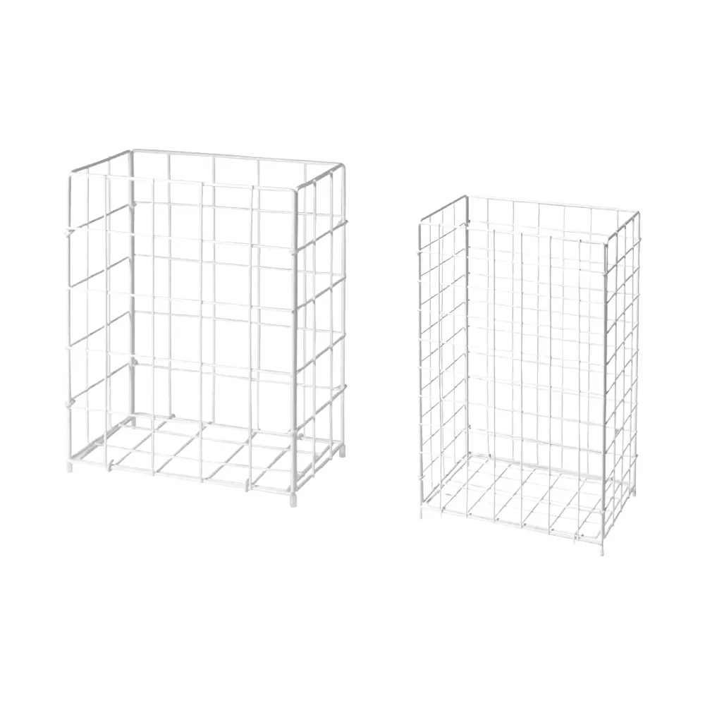 Draht, PVC Sammelkorb, weiß, 400 x 250 x 620 mm, 62 l: Sammelkorb aus Drahtgeflecht als Abfallkorb zur Entsorgung von Handtuchpapier zur Nutzung in sanitären Anlagen kaufen.